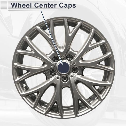 4 Pc Universal Wheel Center Caps Hub Caps Rim Center Caps OD: 66mm / 2.60" Black Plastic for Ford for Chevy with Brown Carbon Fiber Pattern Sticker in Saudi Arabia