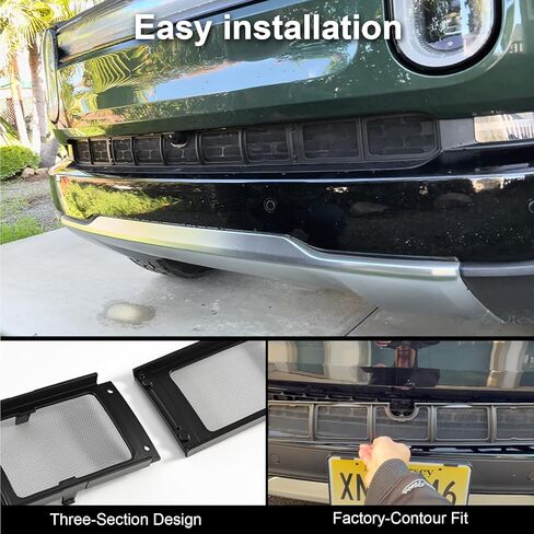3Pcs Grille Mesh Insert Fit for R1T/ R1S Radiator Protective Mesh Grille Insert Panel Bug & Debris Protector for R1T/R1S 2022-2025 in Kuwait