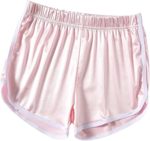 Satin Running Shorts for Women High Waisted Beach Short 2026 Summer Comfy Loose Athletic Workout Yoga Dolphin Shorts in Saudi Arabia