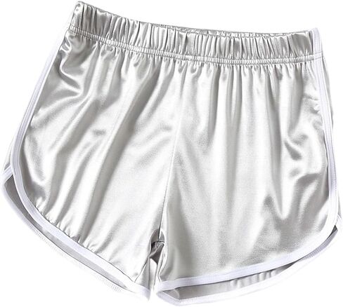 Satin Running Shorts for Women High Waisted Beach Short 2026 Summer Comfy Loose Athletic Workout Yoga Dolphin Shorts in Saudi Arabia