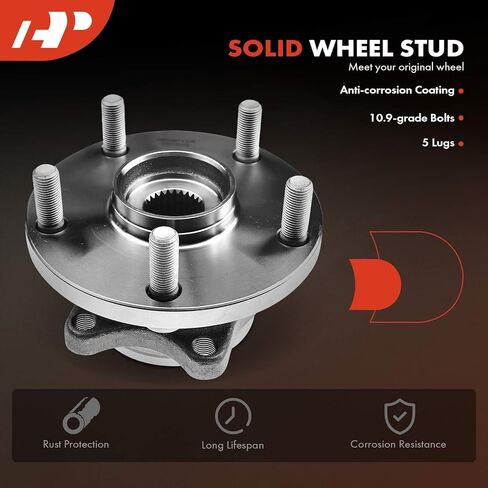 A-Premium 2 x Front Wheel Bearing and Hub Assembly with 5-Lug Compatible with Subaru Tribeca 2008-2014, B9 Tribeca 2006-2007 in Saudi Arabia