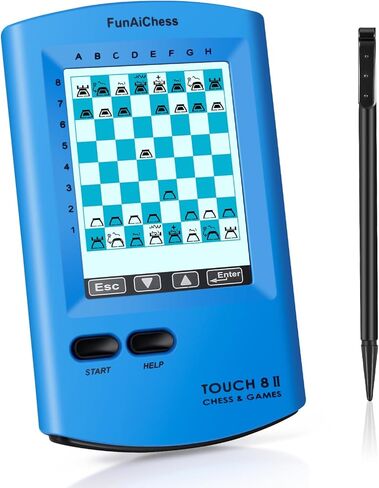 لوحة شطرنج إلكترونية محمولة 8 في 1 لعبة شطرنج تعمل باللمس لعبة كمبيوتر Ai Chess Up مجموعة شطرنج إلكترونية ذكية للبالغين والأطفال والمبتدئين للتعلم والسفر مع هدية شاشة LCD كبيرة الحجم in Saudi Arabia