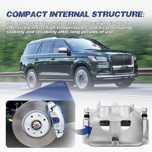 Front Left Brake Caliper Compatible with Ford Expedition F-150 / Lincoln Mark LT Navigator # AL3Z2B121A, AL3Z2B121AA, 18-B5237, 18-P5237, 18-5237, 18B5237, 18P5237, 185237 in Saudi Arabia