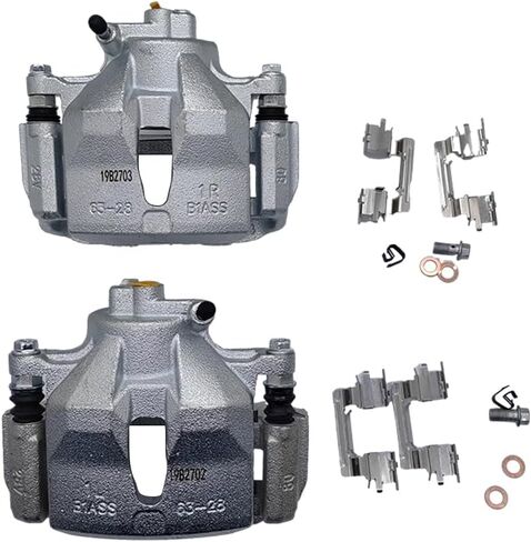19B2702 19B2703 Front Left & Right Side Disc Brake Caliper With Bracket for Toyota Camry 2002 2003 2004 2005 2006 L4 2.4L, V6 3.0L in Kuwait