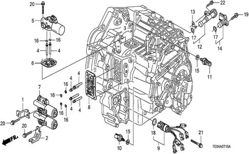 Transmission Dual Linear Solenoid Fit 28260-PRP-014 Compatible For Honda Accord/CRV/Acura Auto Replacement Automatic Transmission & Parts in Kuwait