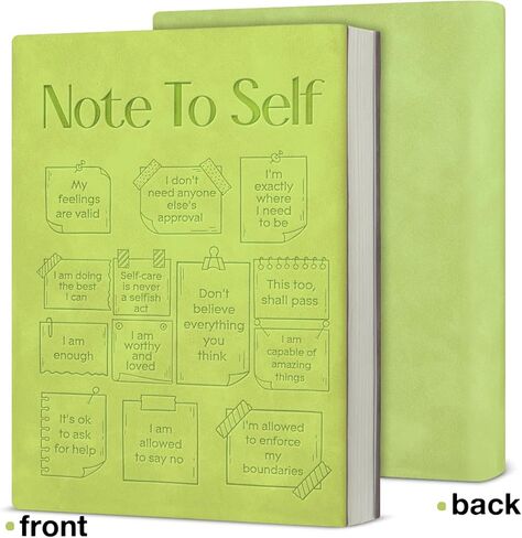 Note to Self Motivational 160 Pages Journal Notebook - Mental Health Gifts for Women Men Friends - School Counselor Therapist Office Gifts Writing Notebook in Saudi Arabia