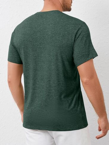 ZDC Mens Short Sleeve Shirts Summer Casual Crew Neck T Shirts Classic Basic Tee in Saudi Arabia