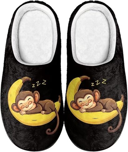 Poceacles House Slippers Women Men Fuzzy Slipper Soft Non-Slip Bedroom Slippers for Home, Travel in Saudi Arabia