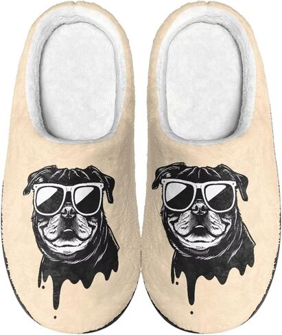 Poceacles House Slippers Women Men Fuzzy Slipper Soft Non-Slip Bedroom Slippers for Home, Travel in Saudi Arabia