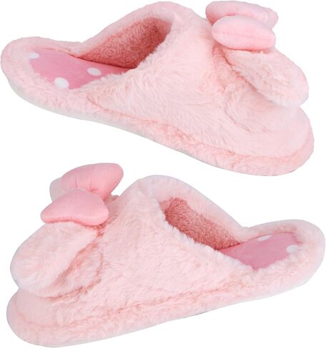 Roffatide Anime Melody Cute Plush Floor Slippers Indoor Shoes Fuzzy Slippers with Rubber Sole for Girls Women 7.5-8 in Kuwait