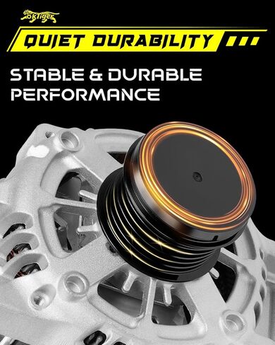 Oktiger Upgraded Alternator for Toyota Camry 2018 2019 2020 2021 2022 2023 2.5L, Corolla 2019-2022 2.0L, for Rav4 2019-2022 2.5L, L4 12V 100A Clockwise 6-Groove Pulley, OE 27060-25010 in Saudi Arabia