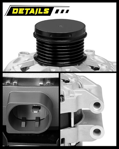 Oktiger Upgraded Alternator for Toyota Camry 2018 2019 2020 2021 2022 2023 2.5L, Corolla 2019-2022 2.0L, for Rav4 2019-2022 2.5L, L4 12V 100A Clockwise 6-Groove Pulley, OE 27060-25010 in Saudi Arabia