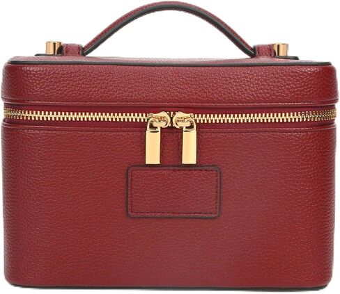 Makeup Bag Vanity Case with Removable Divider Travel Toiletry Bag Portable Cosmetic Bag Makeup Organizer Case (Coffee) in Saudi Arabia