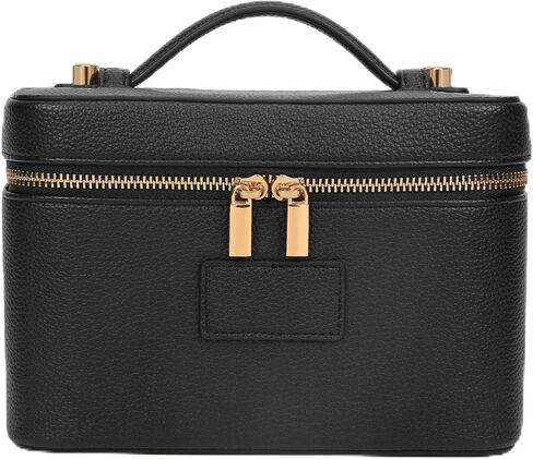 Makeup Bag Vanity Case with Removable Divider Travel Toiletry Bag Portable Cosmetic Bag Makeup Organizer Case (Coffee) in Saudi Arabia