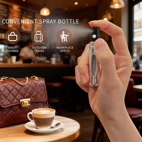 60 قطعة من زجاجات رذاذ العطور القابلة لإعادة التعبئة بحجم 5 مل، مجموعة زجاجات رذاذ بلاستيكية صغيرة فارغة بحجم مناسب للسفر، بخاخ عطر رذاذ ناعم للرحلات البحرية، وحقيبة يد المحفظة، ومستلزمات إكسسوارات السفر (5 ألوان مختلطة) in Kuwait