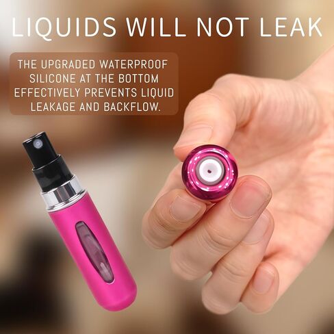 60 قطعة من زجاجات رذاذ العطور القابلة لإعادة التعبئة بحجم 5 مل، مجموعة زجاجات رذاذ بلاستيكية صغيرة فارغة بحجم مناسب للسفر، بخاخ عطر رذاذ ناعم للرحلات البحرية، وحقيبة يد المحفظة، ومستلزمات إكسسوارات السفر (5 ألوان مختلطة) in Kuwait