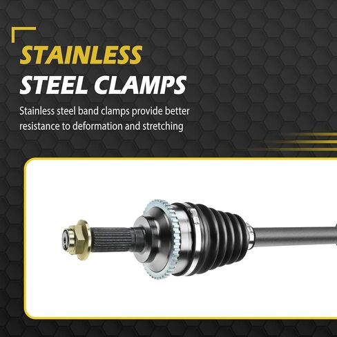 [2.3L] Front CV Axle for 2006-2009 Mercury Milan Ford Fusion 2003-2008 Mazda 6 Shaft Assembly Left Right Replacement - 66-8152 66-8154 in Kuwait