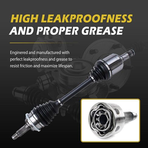 [2.3L] Front CV Axle for 2006-2009 Mercury Milan Ford Fusion 2003-2008 Mazda 6 Shaft Assembly Left Right Replacement - 66-8152 66-8154 in Kuwait