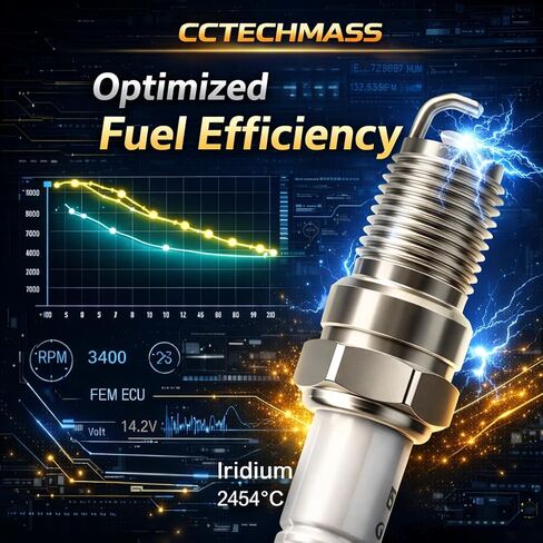 Iridium Spark Plugs 4 Pack | Fit for 2013-2018 Nissan Altima 2.5L, 2014-2020 Nissan Rogue 2.5L | Replaces 94702, DF6H-11A in Kuwait