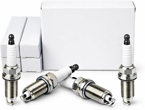 Iridium Spark Plugs, 4-Pack (LTR6IX) - Compatible with 2012-2019 Ford Edge/Escape/Explorer/Focus/Fusion/Taurus, Lincoln MKC/MKZ, Chevy Malibu & Cadillac ATS/CTS 2.0L L4 in Kuwait