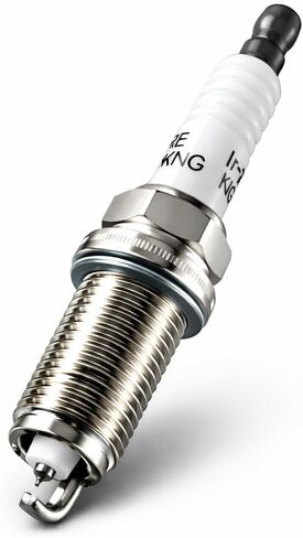 Iridium Spark Plugs, 4-Pack (LTR6IX) - Compatible with 2012-2019 Ford Edge/Escape/Explorer/Focus/Fusion/Taurus, Lincoln MKC/MKZ, Chevy Malibu & Cadillac ATS/CTS 2.0L L4 in Kuwait