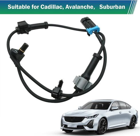 2 PCS ABS Wheel Speed Sensors, Front Wheel Speed Sensor, OEM 15037208 ALS482, Compatible with 1999-2006 Chevy GMC Select Models in Saudi Arabia