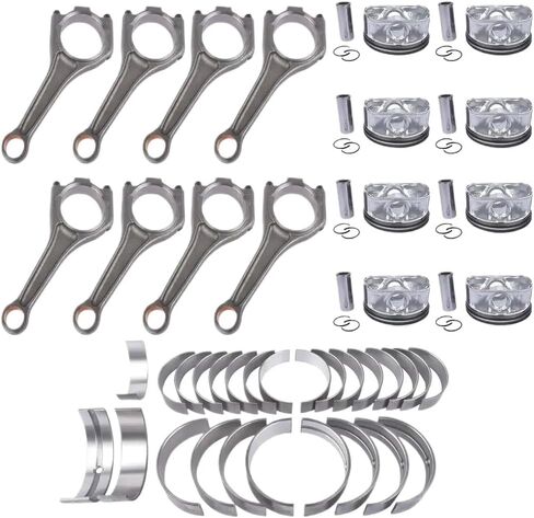 Engine Crankshaft Connecting Rods Piston Rings Set Compatible With AJ133 5.0 V8 in Saudi Arabia