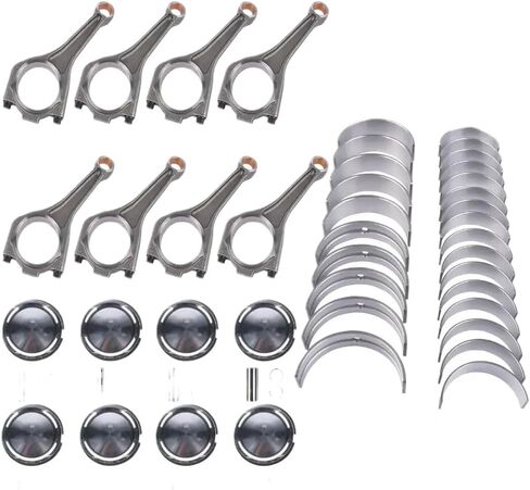 Engine Crankshaft Connecting Rods Piston Rings Set Compatible With AJ133 5.0 V8 in Saudi Arabia