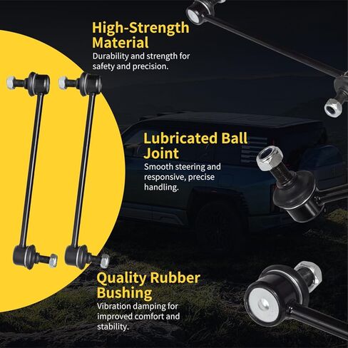 Front Stabilizer Sway Bar End Links for Toyota Camry Avalon Highlander Solara Venza 2001-2019, Lexus RX350 ES300 ES330 RX400 RX450 RX330 2002-2019 All models CK90344 in Saudi Arabia