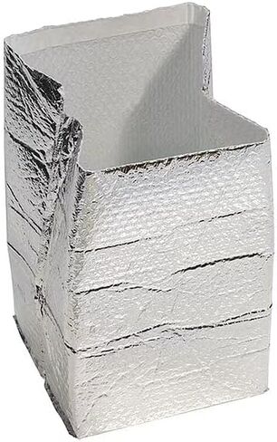 25 Pack 12 x 12 x 12 Bubble Foil Insulated Box Liner For Cold Shipping; Self Sealing; Minimum Temperature: -60* F Maximum Temperature 180* F in Kuwait