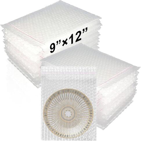 30Pcs 9" x 12" Bubble Self-sealing Bag Out Wrap Pouches Clear Bubble Pouches Wrap Bag for Shipping, Double Walled Bubble Cushioning Bags for Packing, Moving, Shipping, and Storage in Kuwait