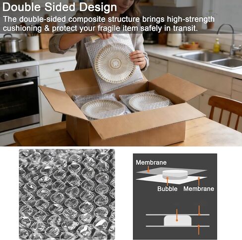 30Pcs 9" x 12" Bubble Self-sealing Bag Out Wrap Pouches Clear Bubble Pouches Wrap Bag for Shipping, Double Walled Bubble Cushioning Bags for Packing, Moving, Shipping, and Storage in Kuwait