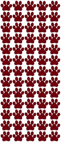 Paw Stickers Sticker Burgundy 3/4" DC15-312 Envelope Seals Arts & Crafts Vinyl Sticker Decal for Wall, Laptop, Cell Phone 260 Pieces in Saudi Arabia