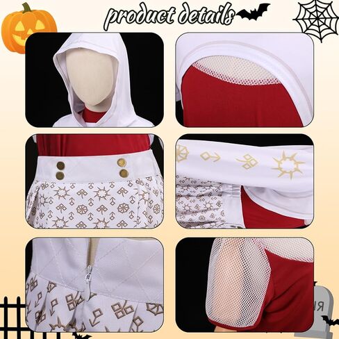 4PCS Girls Nova Zombies 4 Costume, Cheerleader Dance Dress with Mesh Top Skirt Bracelet Halloween Cosplay Outfit For Kids in Saudi Arabia