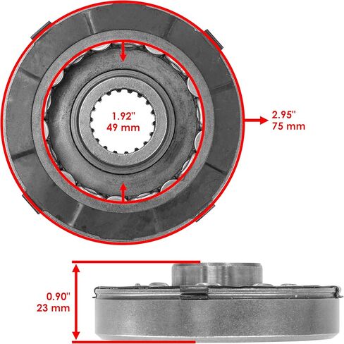 Caltric Starter Clutch One Way Bearing and Gasket Compatible with Suzuki GSX1300R Hayabusa 1999-2004 in Saudi Arabia