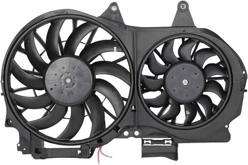 مجموعة مروحة التبريد متوافقة مع 2005-2009 لـ Audi لـ A4 Quattro 2.0L 2006-2008 لـ Audi لـ A4 Quattro 3.2L، مروحة مشعاع سوداء مناسبة مباشرة للاستبدال لمروحة تبريد المحرك in Saudi Arabia