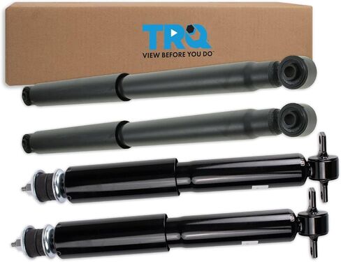 TRQ Front and Rear Shock Absorber Set Compatible with 2003-2014 Chevrolet Express 1500 GMC Savana 1500 in Saudi Arabia