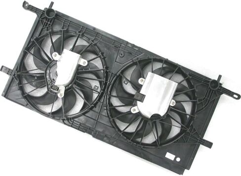 Dual Radiator and Condenser Fan Assembly for Buick Rendezvous 2002 2003 2004 2005 1 Piece in Saudi Arabia