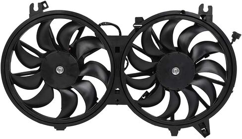 Cooling Fan Assembly Compatible with 2011-2012 for INFINITI for G25 2.5L 2008-2013 for INFINITI for G37 3.7L, Black Radiator Fan Direct Fit Replacement for Engine Cooling Fan in Saudi Arabia