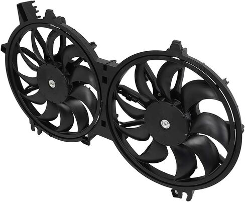 Cooling Fan Assembly Compatible with 2011-2012 for INFINITI for G25 2.5L 2008-2013 for INFINITI for G37 3.7L, Black Radiator Fan Direct Fit Replacement for Engine Cooling Fan in Saudi Arabia