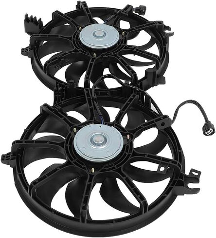 Cooling Fan Assembly Compatible with 2011-2012 for INFINITI for G25 2.5L 2008-2013 for INFINITI for G37 3.7L, Black Radiator Fan Direct Fit Replacement for Engine Cooling Fan in Saudi Arabia