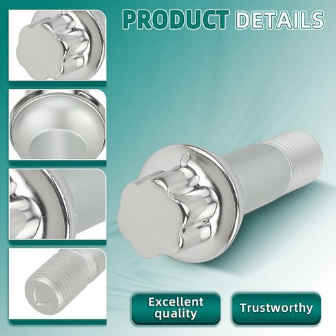 AUTOKAY Wheel Lug Nuts Bolt Stainless Steel Compatible with Mercedes Benz C200 ML500 S550 CL63 ML350 GLK350 CL500 GL450 (Pack of 5) in Kuwait