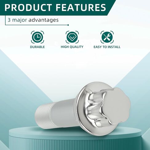 AUTOKAY Wheel Lug Nuts Bolt Stainless Steel Compatible with Mercedes Benz C200 ML500 S550 CL63 ML350 GLK350 CL500 GL450 (Pack of 5) in Kuwait