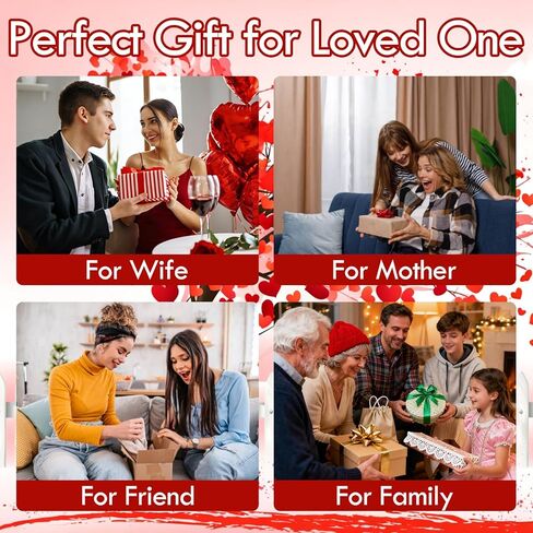 YARIEW أساور عيد الحب للنساء الحب القلب الأحمر مطرز أساور للنساء سوار سحر مرن لهدايا عيد الحب ديكورات المجوهرات in Kuwait