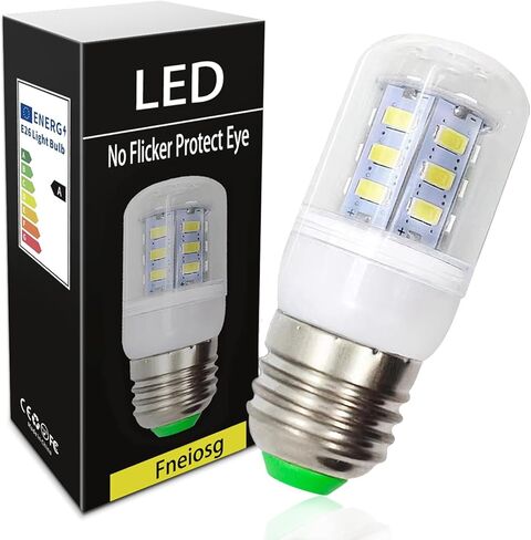 E26 LED Refrigerator Light Bulb 3.5W, 40W Equivalent, Daylight White 6000K 500LM, 25,000 Hour Lifetime, Non-Dimmable Energy Saving ac 100 265v Refrigerator LED Light Bulb,1-Pack in Kuwait