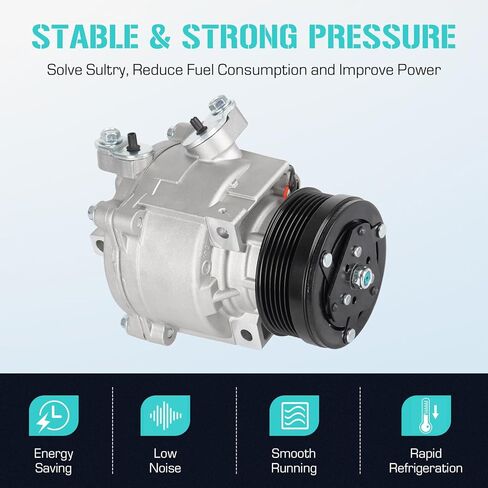 AC Compressor with A/C Clutch Fit for Chevrolet Sonic 1.8L 2013 2014 2015 2016 2017 2018, Air Condition automotive replacement, 16003818-103 16003818-104 in Saudi Arabia
