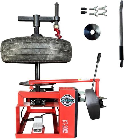 KT-2002P Mini Tire Changer Machine 39 Inch with Air Bead Breaker, 132 lbs Lightweight Design Compact Portable Wheel Changer for 12"-22 Inch Tires in Kuwait