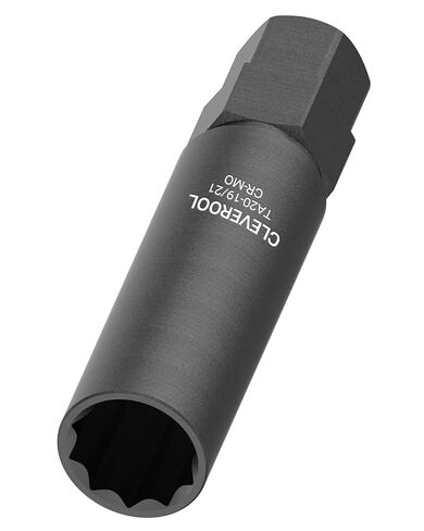 10 مقبس صواميل العروة، متوافق مع صواميل العروة Bimecc 10-Spline ومسامير العروة، بديل لـ TA20-19/21، مفتاح صامولة العروة 10-Spline مع محرك سداسي 19 مم و21 مم، CR-MO in Kuwait