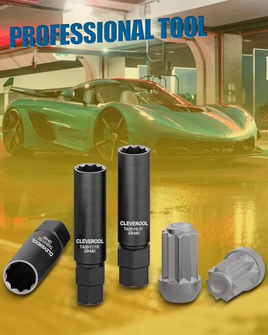 10 مقبس صواميل العروة، متوافق مع صواميل العروة Bimecc 10-Spline ومسامير العروة، بديل لـ TA20-19/21، مفتاح صامولة العروة 10-Spline مع محرك سداسي 19 مم و21 مم، CR-MO in Kuwait