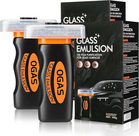 منظف ​​مستحلب الزجاج، منظف غشاء زيت السيارة، مزيل غشاء زيت المقبض ومنظف الزجاج الأمامي لنافذة السيارات، مستحلب زجاجي، رؤية واضحة تمامًا in Kuwait